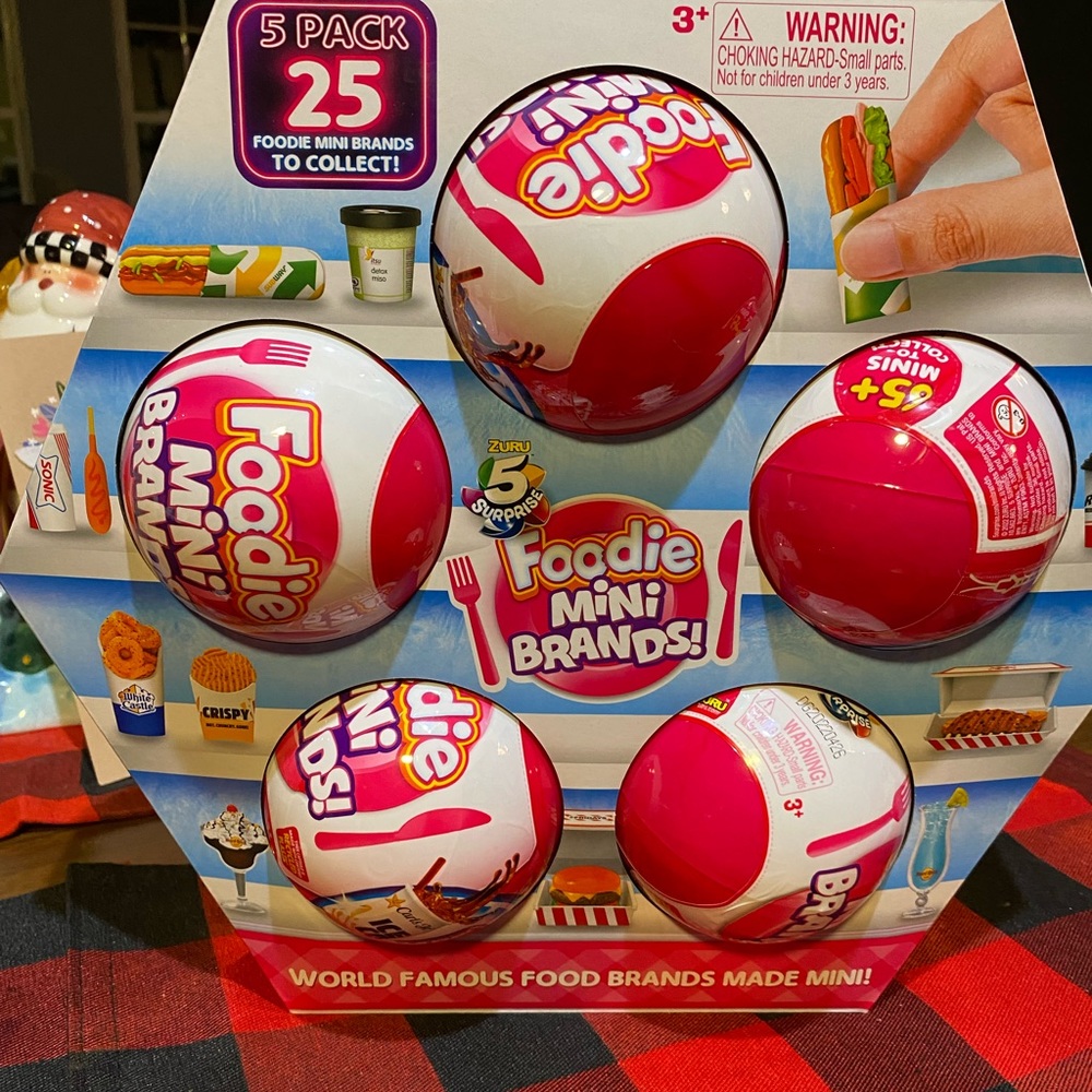 Zuru mini foodie brands5 pack, 25 mini brands